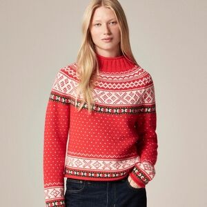J. Crew Fair Isle 2025 Rollneck™ sweater in vintage wool